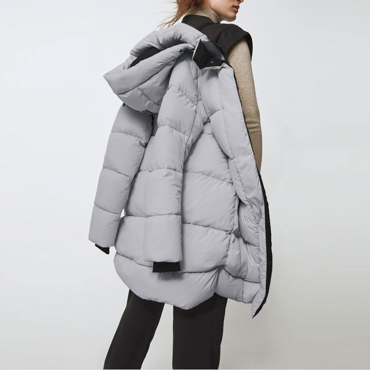 Details for (Women) Canada Goose Byward Black Label Long Puffer Parka Silver Gray. 2610LB-200