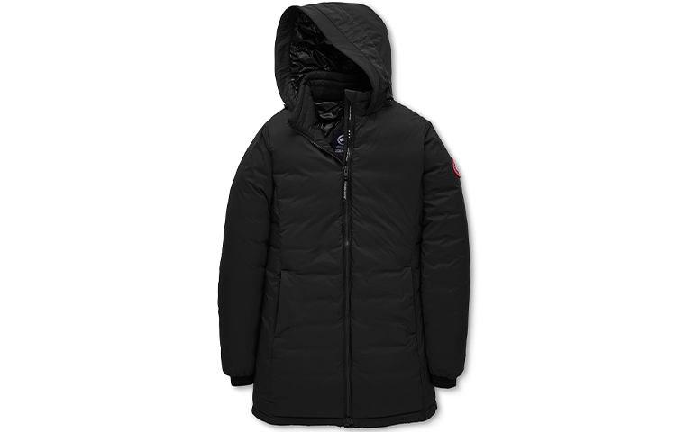 (Women) Canada Goose Camp Black Hooded Down Jacket Winter Fashion Comfort 5085L-61