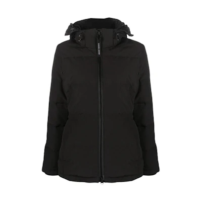 (Women) Canada Goose Chelsea FW22 Black Waterproof Down Jacket with Hood. 3804W-61