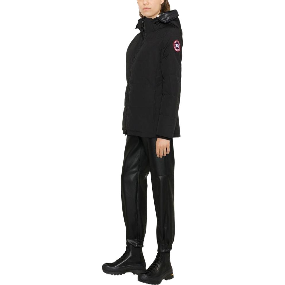 Purchase (Women) Canada Goose Chelsea FW22  Black Waterproof Down Jacket with Hood. 3804W-61