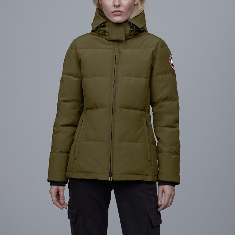 Lookbook (Women) Canada Goose Chelsea Parka, Red Label, Military Green Winter Down Jacket 3804L-49