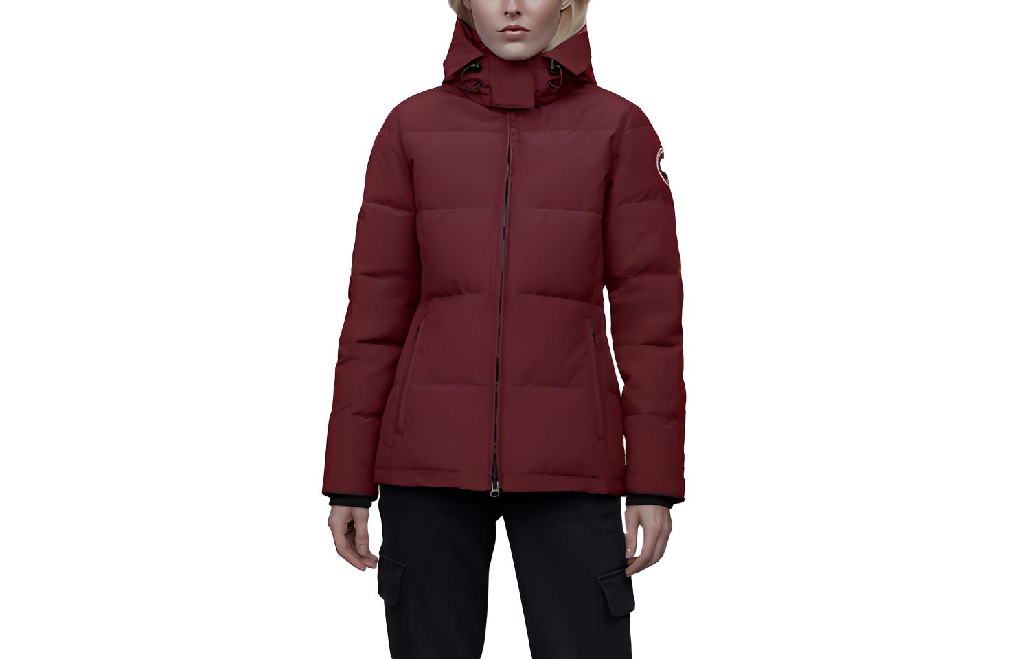 (Women) Canada Goose Chelsea Parka Down Jacket Bordeaux Red 3804L-317