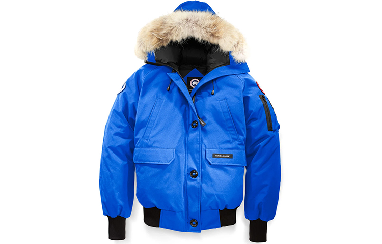 Order (Women) Canada Goose Chilliwack Blue Winter Down Bomber Jacket Red Logo 7999LPB-64