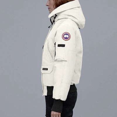 (W) 加拿大鹅Chilliwack红标白色冬季派克羽绒服夹克 7999L-827 Shop (W) 加拿大鹅Chilliwack红标白色冬季派克羽绒服夹克 7999L-827