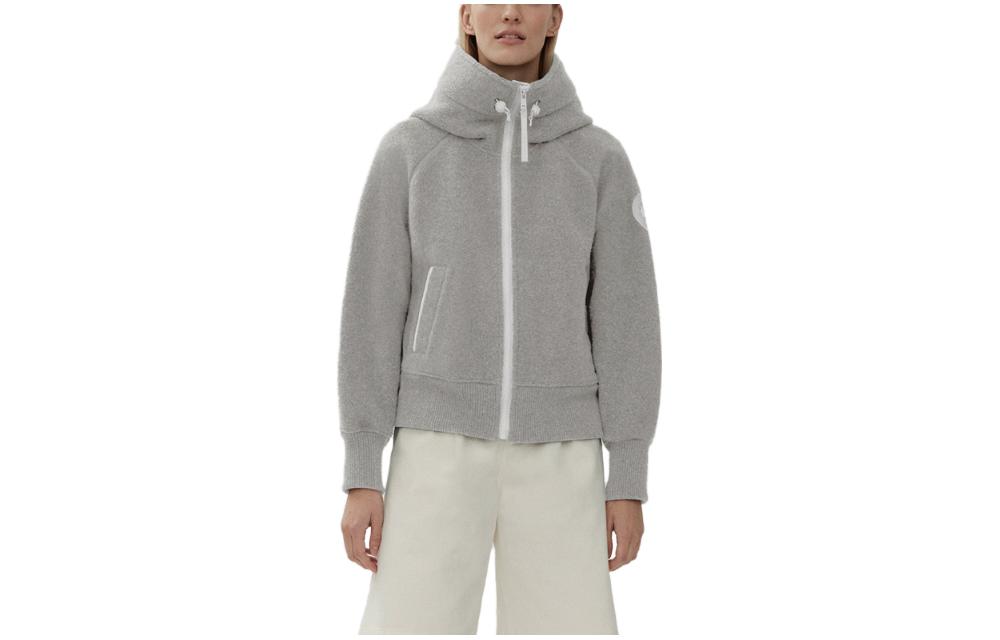 Order (Women) Canada Goose Chilliwack SS22  Grey Hooded Fleece Pilot Jacket. 7102W1-99