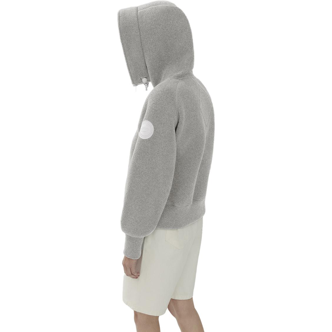 Shop (Women) Canada Goose Chilliwack SS22  Grey Hooded Fleece Pilot Jacket. 7102W1-99