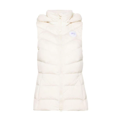 (Women) Canada Goose Clair Beige Slim Fit Casual Vest with Logo. 2333WW1621