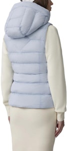 (W) Canada Goose Clair Blue Vest Tanpa Lengan Hoodie Logo Putih. 2333WW-854 Shop (W) Canada Goose Clair Blue Vest Tanpa Lengan Hoodie Logo Putih. 2333WW-854