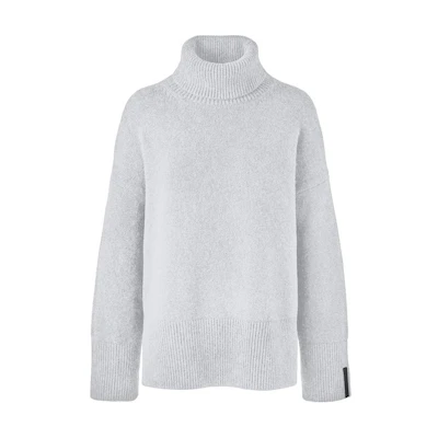 (Women) Canada Goose Copal Loose Fit Turtleneck Sweater Silver Birch Color 4840W-1633