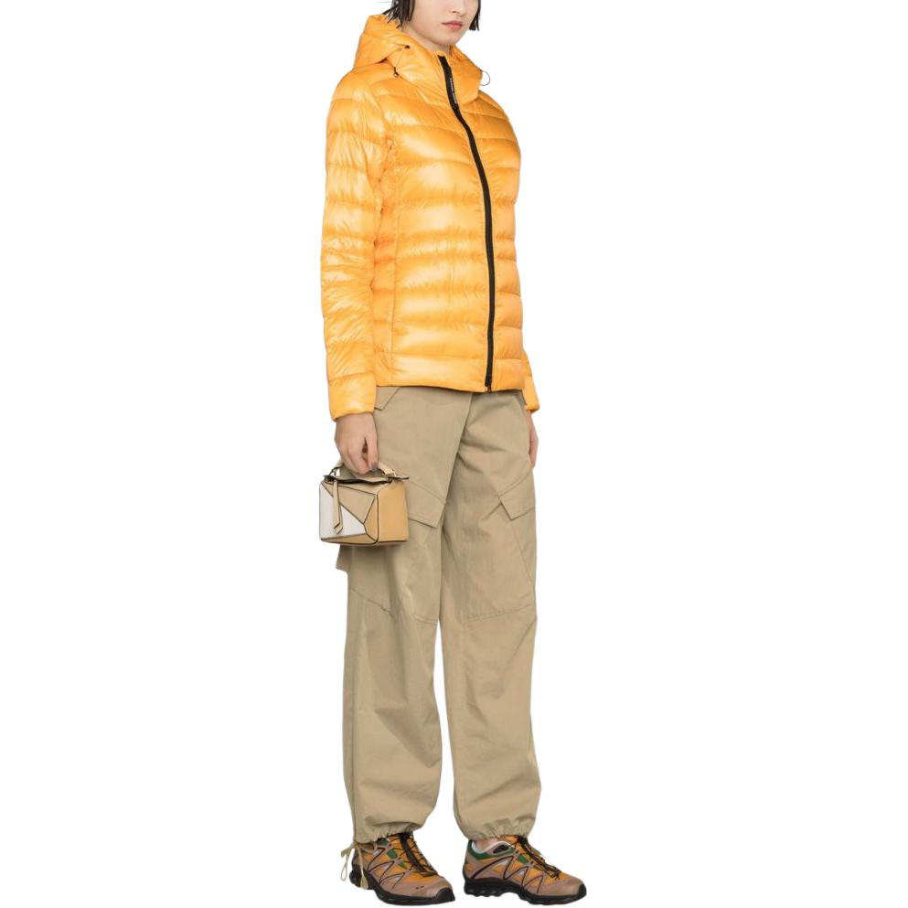 Purchase (W) 加拿大鹅 Cypress 黄色连帽徽标羽绒夹克. 2242W-1260