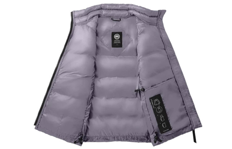 Lookbook (W) 加拿大鹅Cypress黑标女士羽绒背心-蓟紫色全拉链款 2237LB-167