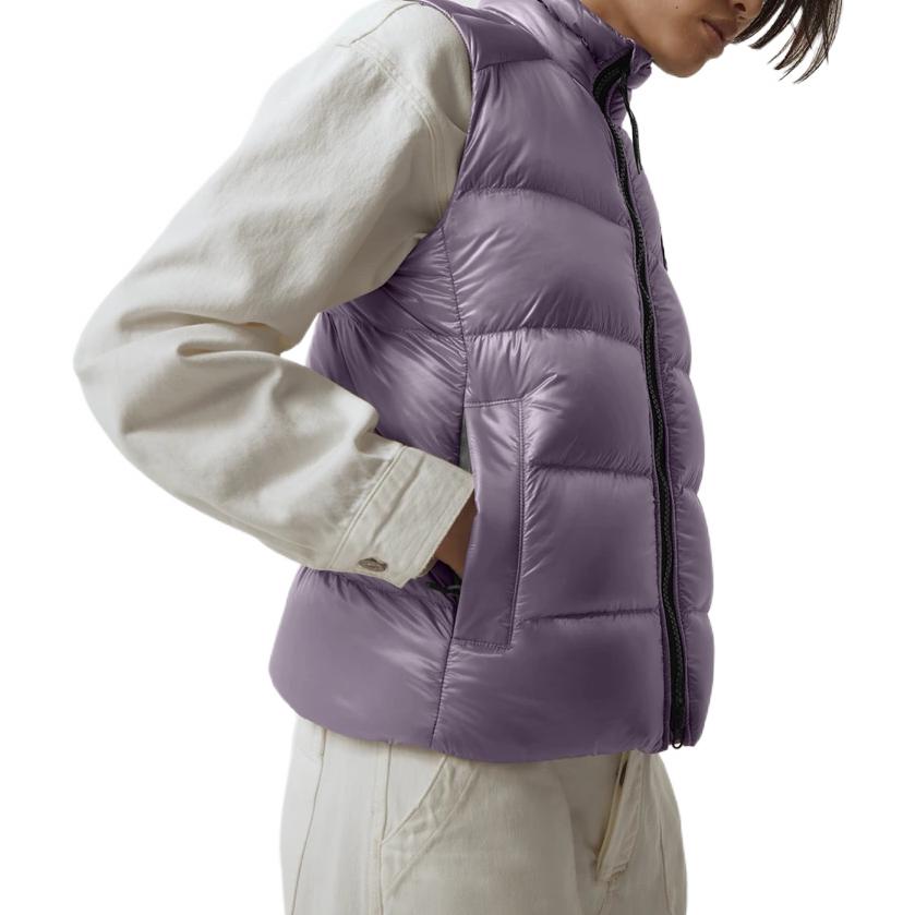 Purchase (W) 加拿大鹅Cypress黑标女士羽绒背心-蓟紫色全拉链款 2237LB-167