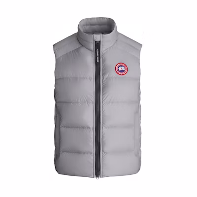 (Women) Canada Goose Cypress Down Puffer Vest Silver Grey Windproof Waterproof. 2237L-200
