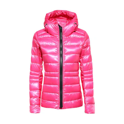 (Women) Canada Goose Cypress FW22 Waterproof Pink Down Jacket with Logo Patch. 2242W-121