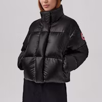 Cheap (W) 加拿大鵝Cypress FW23黑色羽絨外套防水防風 2256W