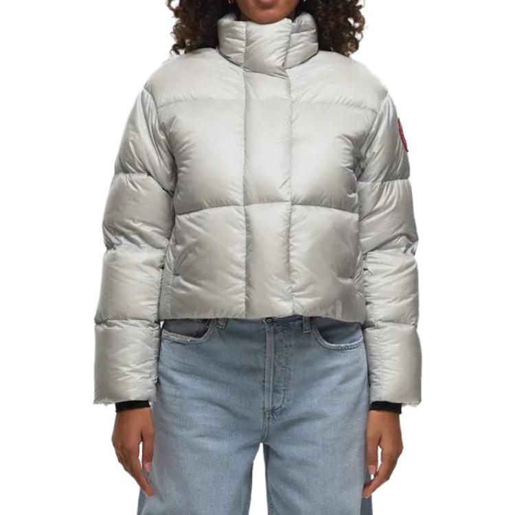 Sizing (W) 加拿大鵝 Cypress 紅標銀白色短款羽絨外套 2256W-200