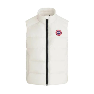 (Women) Canada Goose Cypress Red Label Lightweight Down Puffer Vest Women White 2237L-433