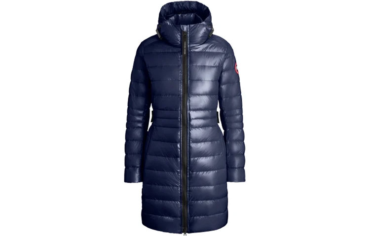 (Women) Canada Goose Cypress Slim Fit Waterproof Down Jacket Navy Blue 2235L-63