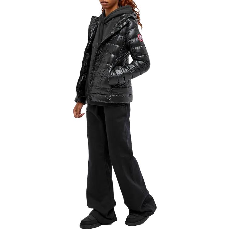 Lookbook (W) 加拿大鵝Cypress SS23黑色輕薄連帽羽絨外套女款 2242W-61