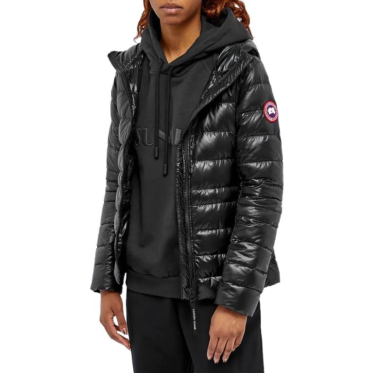 Purchase (W) 加拿大鵝Cypress SS23黑色輕薄連帽羽絨外套女款 2242W-61