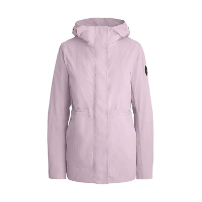 (Women) Canada Goose Davie Pink Solid Color Hooded Jacket. 2428LB-1254