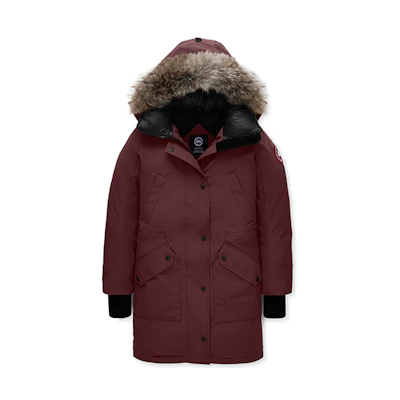 (Women) Canada Goose Ellesmere Parka Down Jacket Winter Women Berry Red 6555L-810