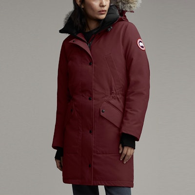 (Women) Canada Goose Ellesmere Parka Down Jacket Winter Women Berry Red 6555L-810 Lookbook (Women) Canada Goose Ellesmere Parka Down Jacket Winter Women Berry Red 6555L-810