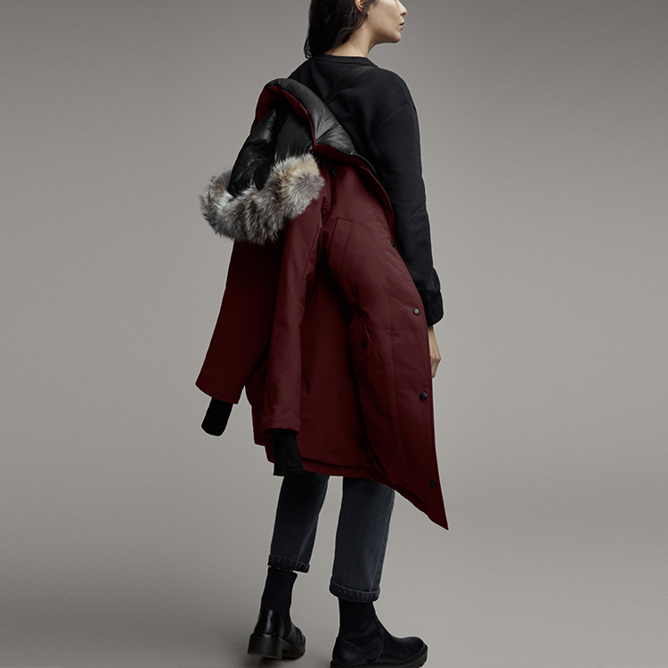 Details for (Women) Canada Goose Ellesmere Parka Down Jacket Winter Women Berry Red 6555L-810