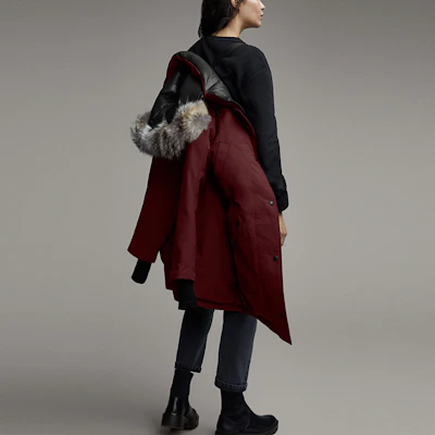 (Women) Canada Goose Ellesmere Parka Down Jacket Winter Women Berry Red 6555L-810 Details for (Women) Canada Goose Ellesmere Parka Down Jacket Winter Women Berry Red 6555L-810