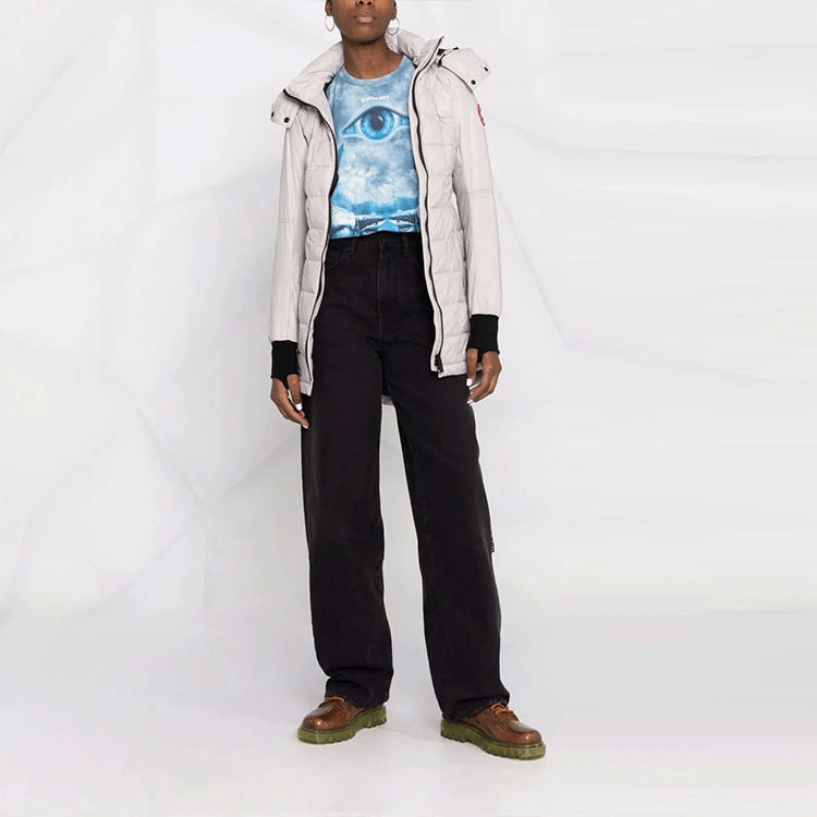 Lookbook (Women) Canada Goose Ellison  Lightweight Hooded Down Jacket - Pink. 2209L-856