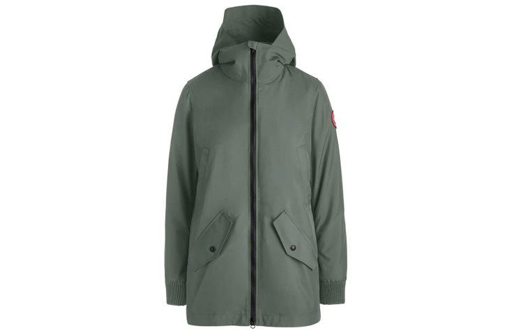 (Women) Canada Goose Ellscott Green Windproof Waterproof Logo Hooded Jacket SS21 2419L-852 圖 2