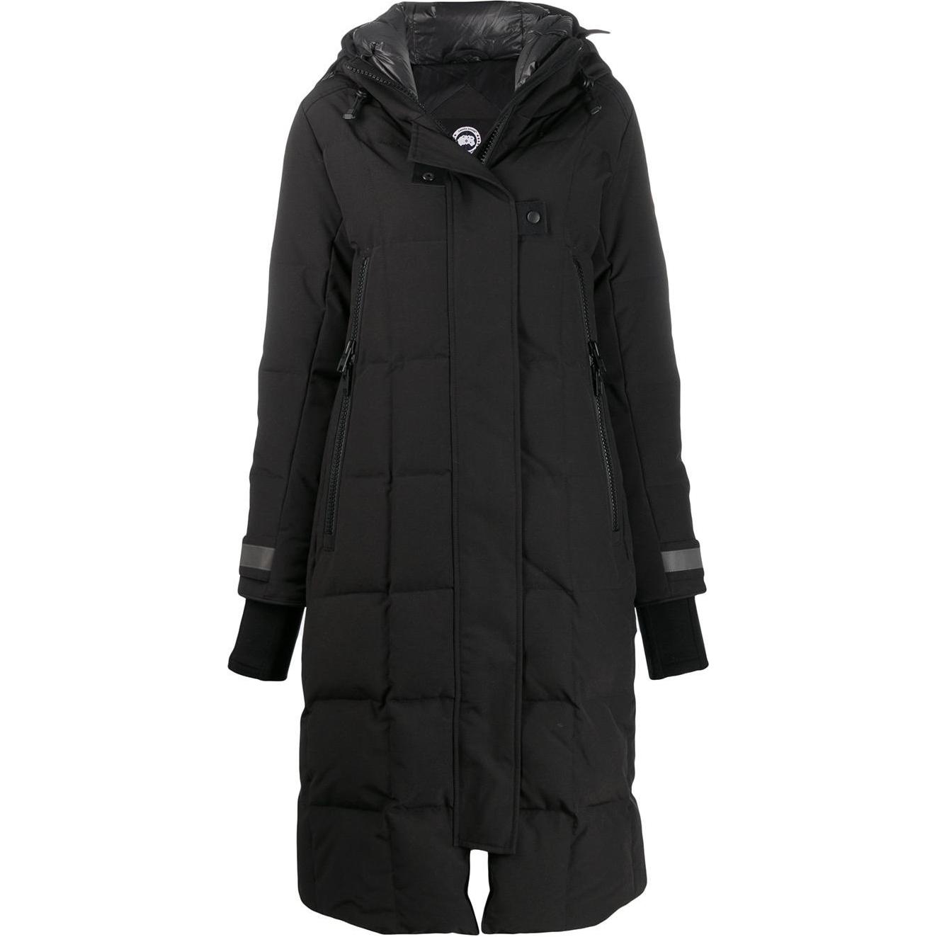 (Women) Canada Goose Elmwood Long Parka Down Jacket Black 3815L-61