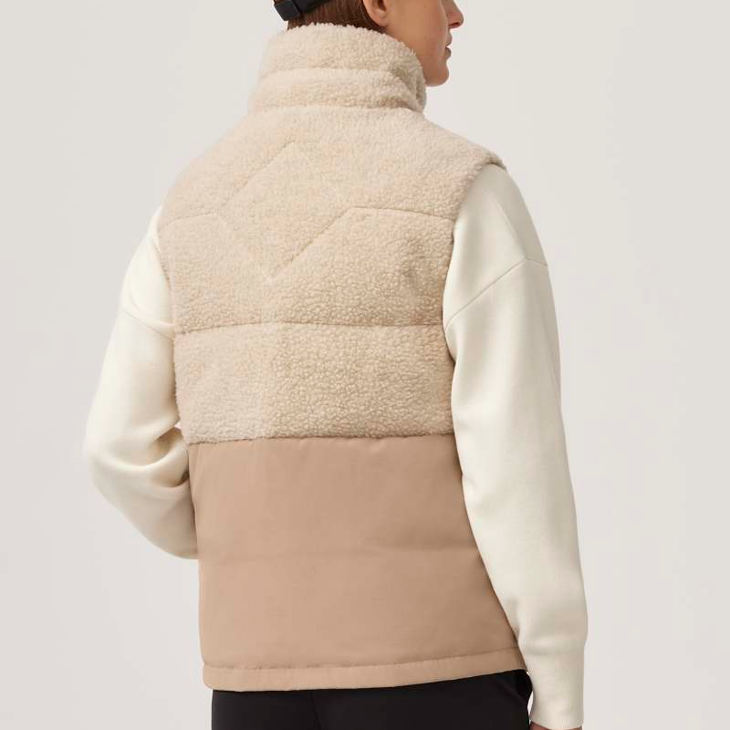 Shop (W) 加拿大鹅 Elora SS24 红标羊毛马甲 浅米色 2837W-1684