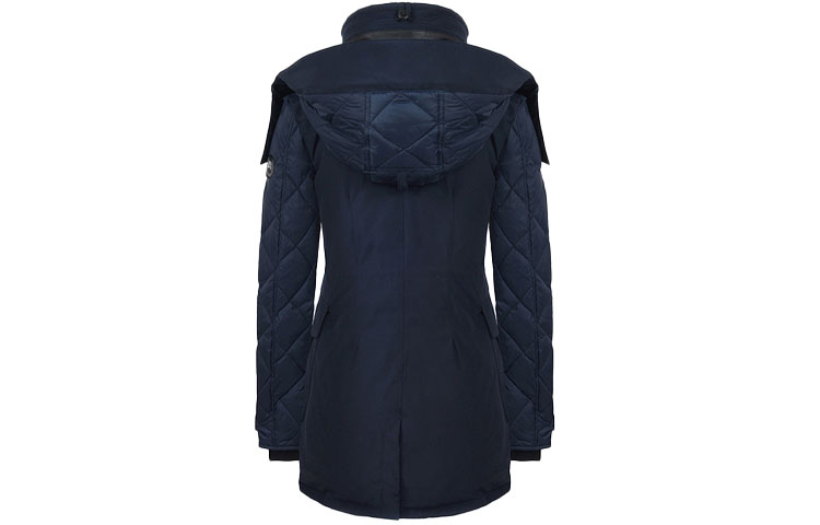 (Women) Canada Goose Elwin Black Label Mid-Length Hooded Down Jacket Navy Winter. 3205LB-646 圖 3