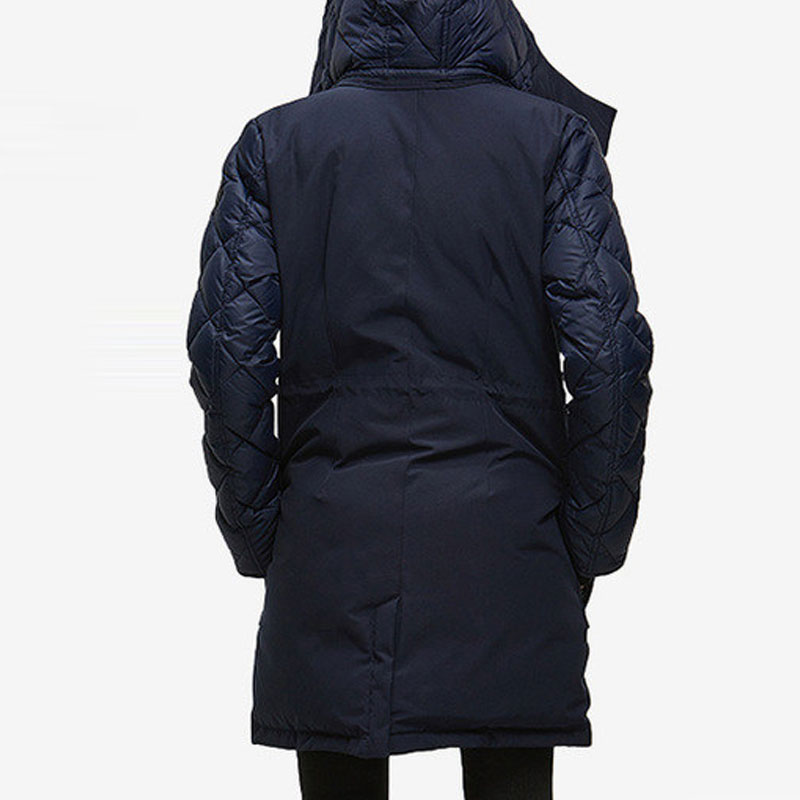 (Women) Canada Goose Elwin Black Label Mid-Length Hooded Down Jacket Navy Winter. 3205LB-646 圖 6
