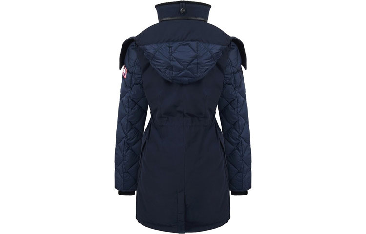 (Women) Canada Goose Elwin Mid-Length Hooded Down Jacket Navy Blue. 3205L-646 圖 3