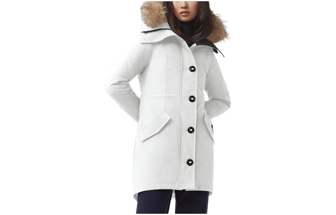 Order (W) Canada Goose Emory Fusion Fit Chaqueta Parka Blanca de Plumas con Capucha. 2580LA-433