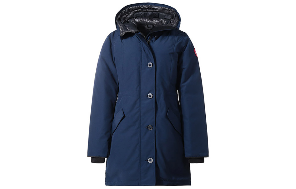 (Women) Canada Goose Emory Series Hooded Down Jacket  Medium Length 2580W-63