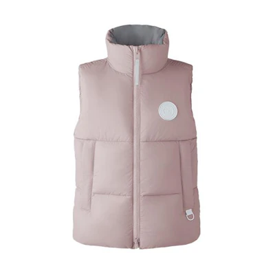 (Women) Canada Goose Everett FW21 Logo Down Vest Soft Pink 2614MB1-856