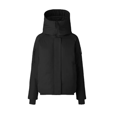 (Women) Canada Goose Everleigh Black Label Waterproof Satin Short Down Bomber Jacket. 3853WB-61