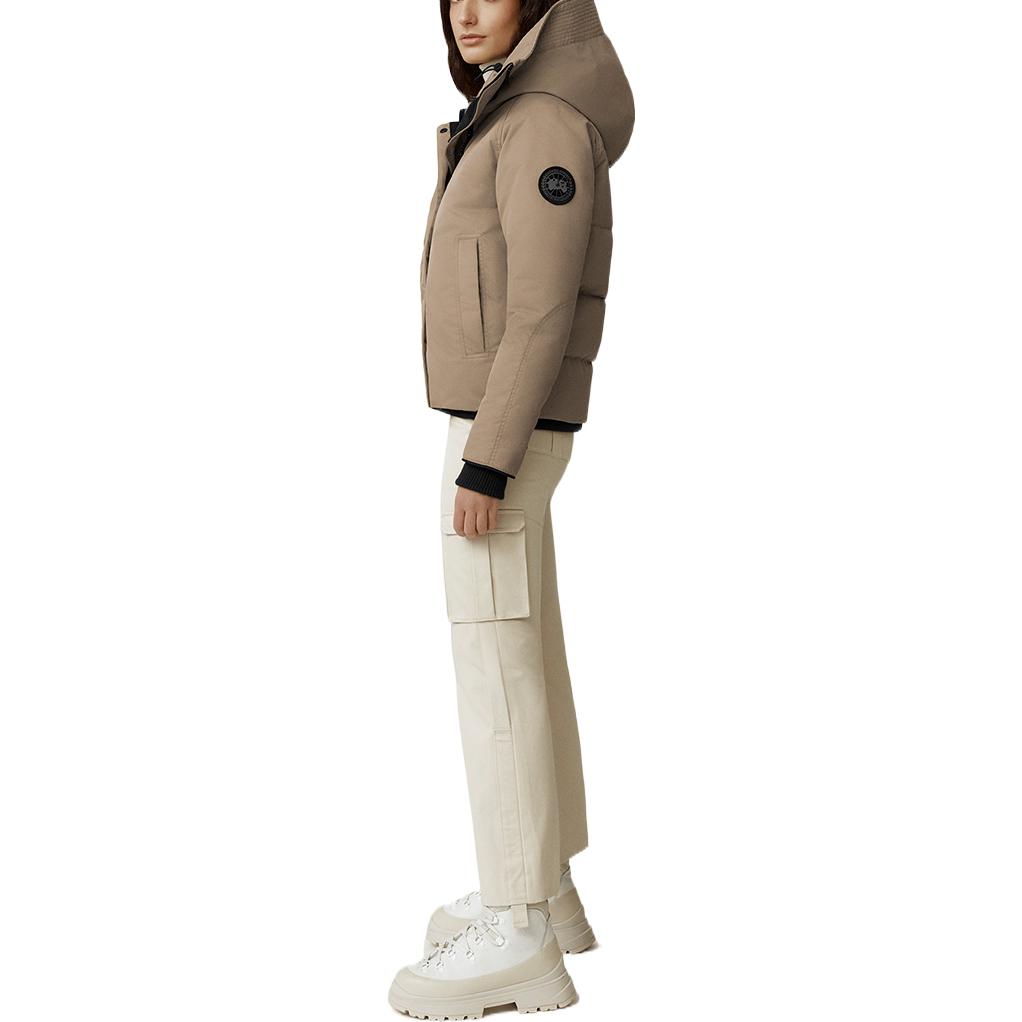 Shop (W) Canada Goose Everleigh FW22 Jaket Pendek Pilot Warna Cokelat Pasir 3853WB-252