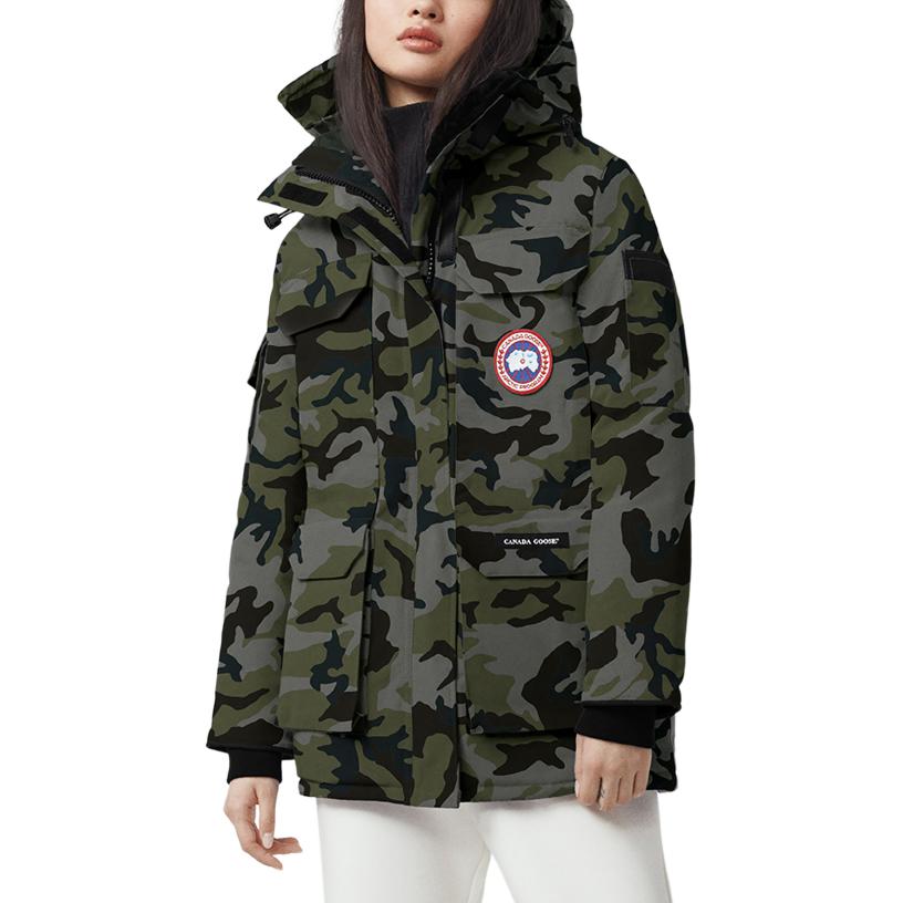 (Women) Canada Goose Expedition  Long Parka Jacket Windproof Camo Print Coastal Grey. 4660LAP-831 圖 2