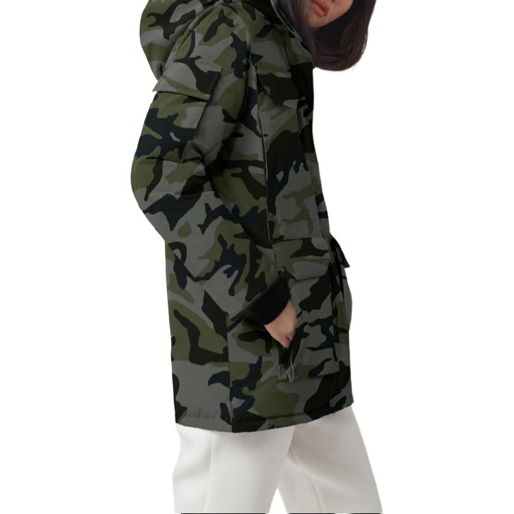 (Women) Canada Goose Expedition  Long Parka Jacket Windproof Camo Print Coastal Grey. 4660LAP-831 圖 7
