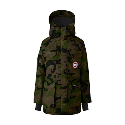 (Women) Canada Goose Expedition FW21 Red Badge Camo Down Parka Coat. 4660LP-316