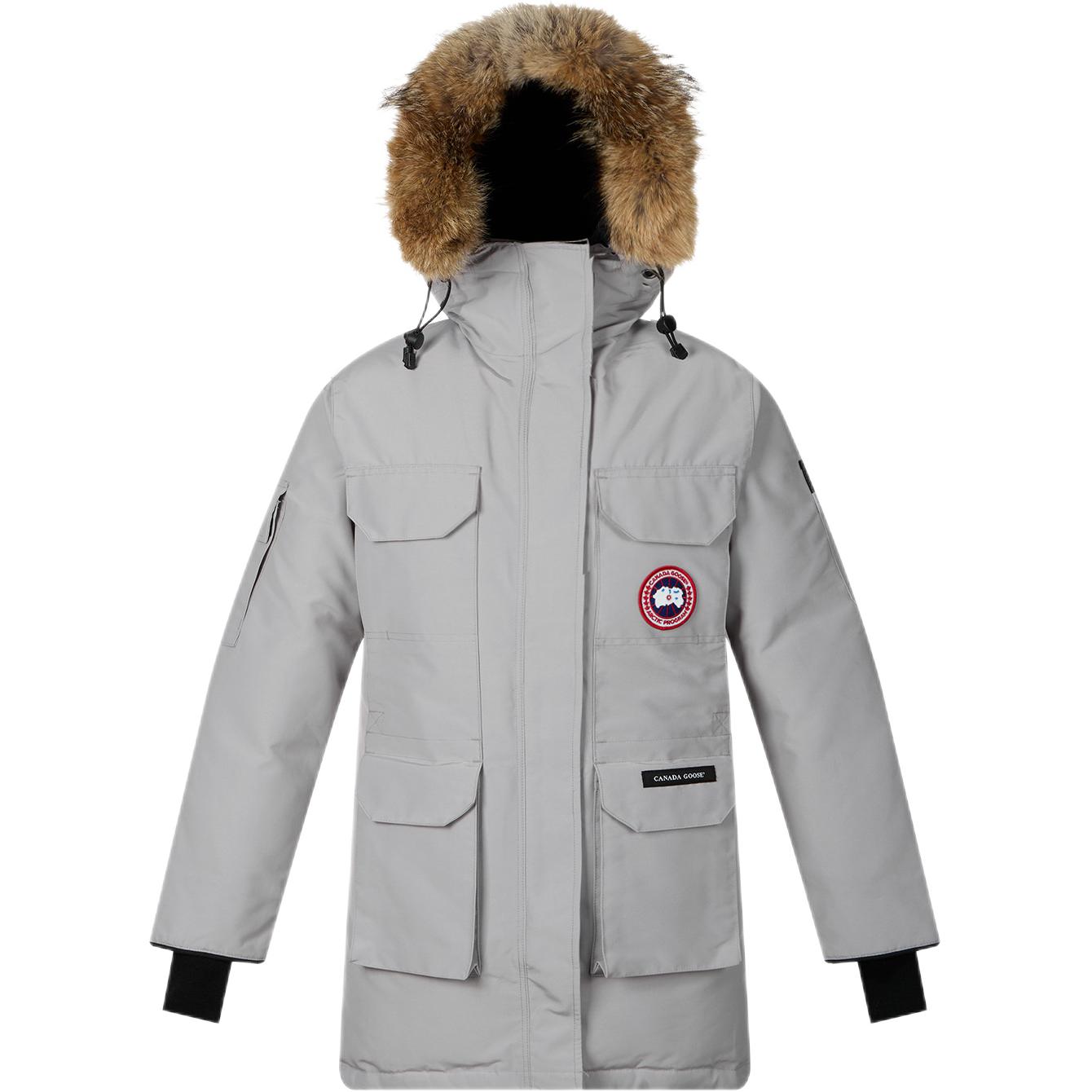 (Women) Canada Goose Expedition Parka Classic Red Ski Edition Moonstone Gray 4660L-439