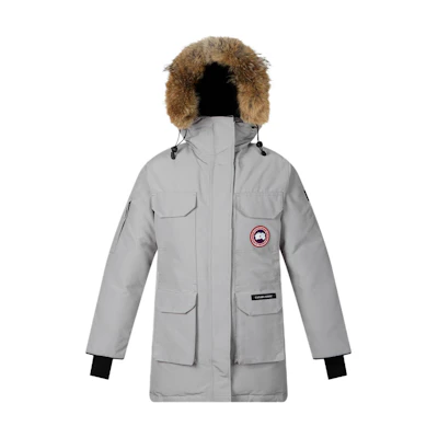 (Women) Canada Goose Expedition Parka Classic Red Ski Edition Moonstone Gray 4660L-439