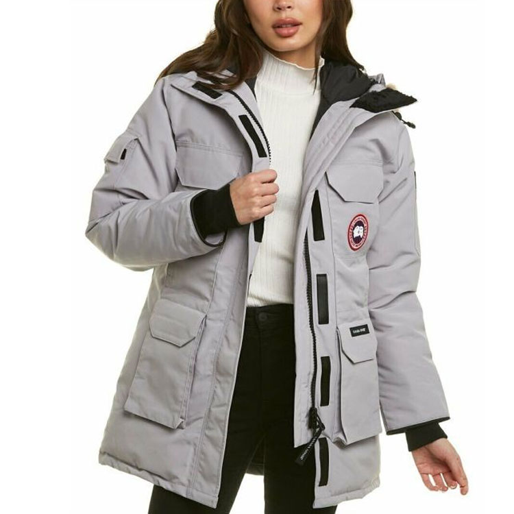 Purchase (W) Canada Goose Parka Expedición Rojo Clásico Edición Esquí Gris Moonstone 4660L-439