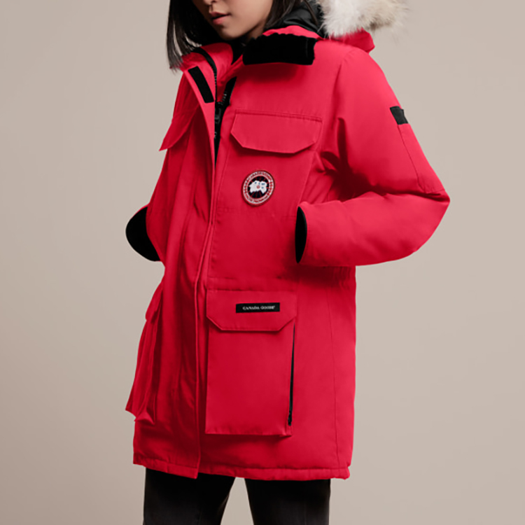 Purchase (W) Canada Goose Expedition Parka Red Label Fusion Fit Jaket Musim Sejuk Merah 4660LA-11