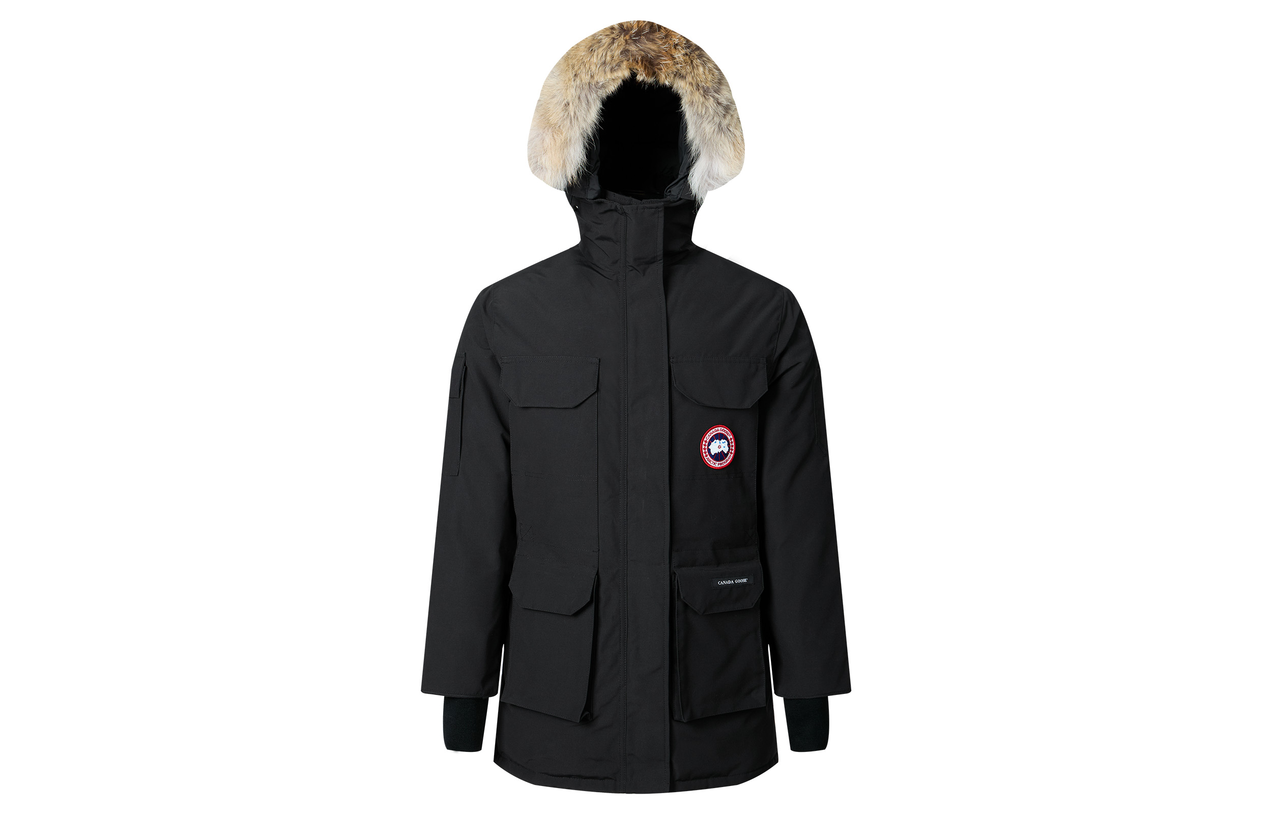 (Women) Canada Goose Expedition Red Label Black Parka Winter Jacket 4660L-61