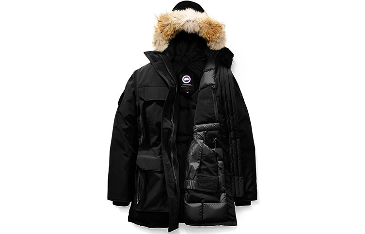 Order (W) Canada Goose Expedition Red Label Jaket Musim Dingin Parka Hitam 4660L-61